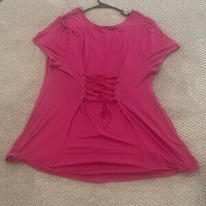 Lane Bryant Cute Pink/Magenta Top